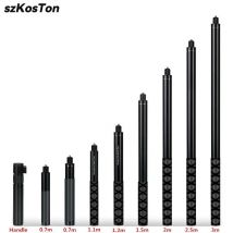 0.7 1.1 1.5 3M Selfie Stick Monopod Extensible Rod Wand Pole Allumium Invisible For Insta 360 X5 X4 X3 GoPro 13 12 11 10 9 8 DJI