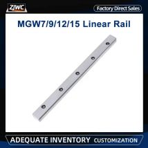 1 Stück/2 Stück MGW7 MGW9 MGW12 MGW15 Miniatur-Linearschiene Schlitten Linearführungsschlitten für CNC-Teile Länge 100 mm-1600 mm