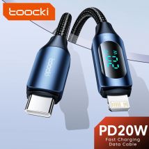 Toocki Cavo USB C a Lightning per iPhone 14 13 12 11 Pro Max X Xr 8 7 Plus PD 20W Caricatore rapido