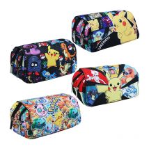 Pokemon Torby na artykuły papiernicze Kieszonkowy potwór Naucz się piórnika Student Przenośny piórnik Materiał nylonowy Pikachu Prezenty dla dzieci Anime Zabawki