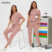 Mehrfarbige Krankenhaus Krankenschwester Arbeitskleidung Frauen Medizinische Uniform Scrubs Sets Arzt Kostüm Männer Pet Klinik Pflege Scrubs Anzug Großhandel