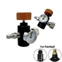 Luftnachfülladapter, Füllstation, Ein/Aus-Adapter mit 8 mm Schnellladung, 3000 psi/5000 psi Manometer für G1/2-14 Tankventile