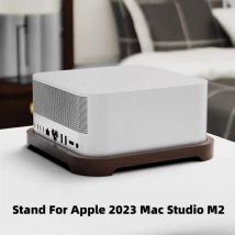 Für Apple 2023 Mac Studio M2 Basis Halterung Host Kühlung Halterung Massivholz Walnuss Halter Staubdicht Desktop Ständer Studio M2 Zubehör