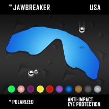OOWLIT Lenti di ricambio per Oakley Jawbreaker OO9290 31mm e Jawbreaker Asian Fit OO9270 Occhiali da sole polarizzati - Multi colori