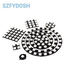 1/3/4/7/8/12/24/32/40/64-Bit WS2812 5050 RGB-LED-Ring, integrierte Vollfarb-Laterne, rund, quadratisch, intelligente Entwicklung