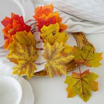 Künstliche Pflanzenblumen, Seide, Ahornblatt, Halloween, Weihnachtsdekoration, Kranz, Zuhause, Zimmer, Sammelalbum, Dekoration, Garten, Hochzeit, Ornament