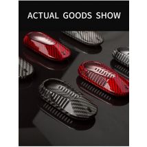 T-carbon Car Key Case Cover Shell For Mercedes Benz 2021 C /S Class W223 W206 S350L S400L S450L S500L Carbon Fiber Protector