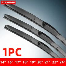 Tergicristallo a tre sezioni per automobili Spazzola tergicristallo disossata universale a forma di J/U silenziosa 14 "16" 17 "18" 19 "20" 21 "22"
