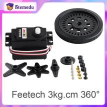 Feetech FS5103R RC Servo 3 kg.cm 360 Grad kontinuierliche Rotation Servomotor 25T Rad 4,8-6V für RC Auto Roboter Flugzeug Drohne