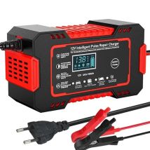 Ładowarka samochodowa 12V 6A Ekran dotykowy Naprawa impulsów LCD Szybkie ładowanie na mokro i sucho Cyfrowy wyświetlacz LCD z kwasem ołowiowym
