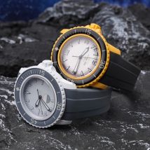 Armband für Swatch X Blancpain Fifty Fathoms TPU-Gummi, wasserdicht, gebogenes Ende, für Herren und Damen, Five Ocean Series Uhrenarmband, 22 mm