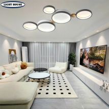 Soggiorno moderno LED lampada a sospensione camera da letto illuminazione plafoniera per interni plafoniera rotonda a LED soggiorno Lig