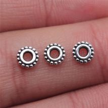 WYSIWYG 100 teile/los Antike Silber Farbe 6x6mm Spacer Perlen Schmuck Erkenntnisse Für Schmuck Machen