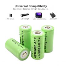 Powtree CR123A RCR 123 ICR 16340 batteria 2800mAh 3.7V batteria ricaricabile agli ioni di litio per telecamera di sicurezza Arlo L70