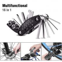 16 in 1 chiave multiuso per presa portatile per bici cacciavite multiutensile per bicicletta strumenti di riparazione biciclette per motociclette da montagna