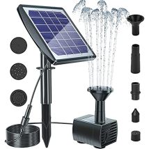 2w Solar brunnen mit Glas Solar panel Brunnen Pump Kit im Freien für Vogel Bad Teich Garten Schwimmbad Aquarium Aquarium