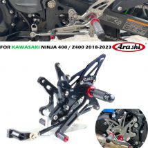 Arashi Motorradzubehör Fußstütze Fußrasten Pedal Fußraste Fußrastenanlage Fußstütze Für KAWASAKI Ninja400 Z400 NINJA500 2018-2023