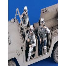 1/35 Resin Figure Model Kit modern US Crew in Iraq War (3 Figures)  toy Resin Model Miniature resin figure Unassembly Unpainted
