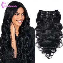 Clip In Hair Extensions Brazilian Body Wave 100% Unprocessed Brazilian Remy Virgin Human Hair Clip Ins 120G/240G 8 Pcs/Lot