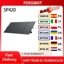 Pannello solare portatile Fordable FOSSiBOT SP420 420 W, ampia compatibilità, efficienza di conversione 23,4%, impermeabile IP67, monocellula