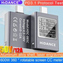 13-in-1 Typ-C-Tester DC Digital Voltmeter Amperimetro Strom Spannung Meter Amp Volt Amperemeter Power Bank Ladegerät Legierung Detektor