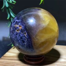 Natürliche Kristall Fluorit Kugel Quarz Schönheit Stein Ball Hause Dekoration Hohe Qualität Reiki Mineralien Quarz + Ständer