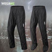 WOSAWE Pantaloni da pioggia da trekking Pantaloni impermeabili da esterno Moto Arrampicata Campeggio Ciclismo Sport Pantaloni da pioggia in montagna Copriscarpe