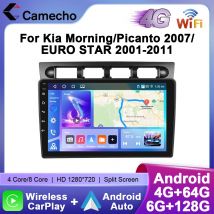 Camecho Radio de coche para Kia Morning/Picanto 2007/EURO STAR 2001-2011 CarPlay Android Auto sistemas inteligentes GPS estéreo