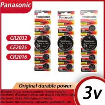5PCS Panasonic CR2032 CE2025 CR2016 CR1632 CR1620 CR1616 CR1220 3V Alkaline Batterien Für Rechner Spielzeug Uhr