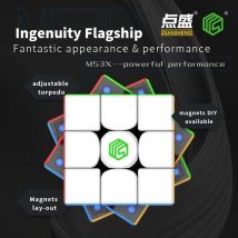 [Picube] DianSheng MS3X Magnetischer DIY Maglev Magic Cube 3x3 Magnetischer Rubix Professionelles 3x3x3 Geschwindigkeitspuzzle Kinder Zappelspielzeug