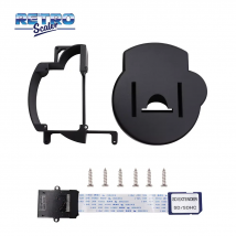 RetroScaler GC Printed Mount Kit with SD Card Extension Cable for GC Loader CUBEODE for GameCube NGC Console Disc Reader