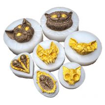 Grinsekatze Küche Mini Fenster Kochutensilien Schokolade Eis Silikonform Backen Fondant Süßigkeiten Zucker Handwerk