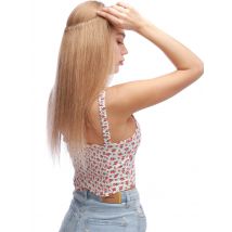 S-noilite Wire In Human Hair Extensions Hair Weft Straight Natural Hair Extensions 80g Highlight Hairpiece Invisible Fish Line