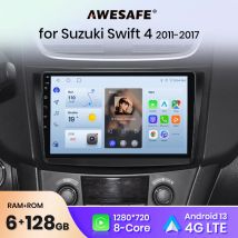 AWESAFE PX9 Plus autoradio per Suzuki Swift 4 2011 - 2017 wireless CarPlay Android Auto No 2 din 2din DVD