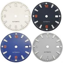 31mm NH35 Zifferblatt mit Datumsfenster grün leuchtend passend für 3,0 Uhr 3,8 Uhr für NH34 NH35 Uhrwerk Zubehör