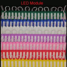 100 Stück 2 W COB-LED-Modul 12 V 24 V Weiß Warmweiß Rot Grün Blau Rosa Gelb Lila Zeichen Hintergrundbeleuchtung Kanal Buchstabe Auto LKW
