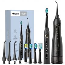 Fairywill Wasser Dental Flosser Zähne Tragbare Cordless USB Munddusche Reiniger IPX7 Wasserdichte Elektrische Zahnbürste Set Hause