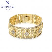 Xuping Schmuck Neuankömmling Luxus europäischen Stil vergoldet große Hand Armbänder für Frauen lieben Geburtstags geschenk x000925717