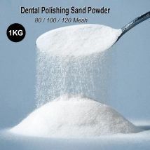 80/100/120 Mesh Dental Polieren Sand Pulver Aluminium Oxid 1KG Zahnmedizin Labor Prothese Basis Alumina Sandstrahler Grob Schleifmittel
