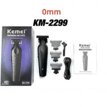 Kemei-cortadora de pelo eléctrica inalámbrica para peluquero profesional, cortadora de pelo recargable por USB, KM-2299 de 1200 mAh