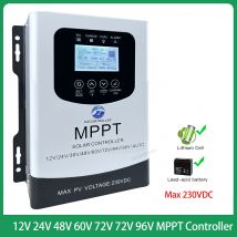 12V 24V 48V 60V 72V 84V 96V 0-80A Batterie MPPT Solar Laderegler Max 230V Solar Panel Eingang Unterstützung RS485 WIFI System