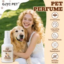 Haustier-Parfümspray, Vanille- und Kokosnussduft, 60 ml – langanhaltender Desodorierer für Hunde und Katzen, sicherer Geruchsentferner, erfrischende Luft