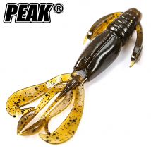 PEAK Galleggiante Pazzo Flapper Esche da pesca 40mm/60mm Esche da pesca morbide Esche in silicone morbido Gamberetti Spigola Peche Attrezzatura da pesca