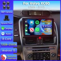 Android 15 Carplay Auto Für Volvo XC60 2009 - 2017 Auto Radio GPS Navigation Stereo 2K Bildschirm Multimedia video DSP Player Audio