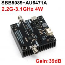 AU6471A 4W 2.4Ghz PA 4W RF POWER Verstärker 39dB Gewinn 2.2G-3.1GHz für 2.4G Bluetooth WIFI Drohne Bildübertragung Lora Zigbee