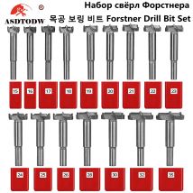Forstner Drill Bit Set 15-35mm Woodworking Hole Saw Tool