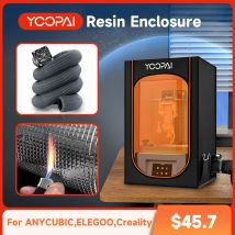 Custodia in resina Yoopai per stampante 3D Custodia in resina Custodia ventilata multifunzionale Copertura per tenda Casa stampante 3D 43 * 45 * 71 cm