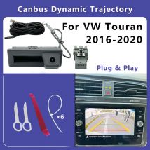 iTOPCAM Rear Reversing Backup Camera for  VW Touran T5 2016 2017 2018 2019 2020 Mib2 Factory screen Plug and Play Without Coding