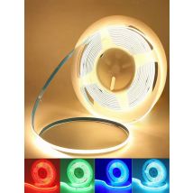 FOB COB LED Strip Lights 8mm 320LEDs/M High Density Flexible Diode Tape Light 6000K 4000K 3000K Linear Dimmable 12V 24V 5V