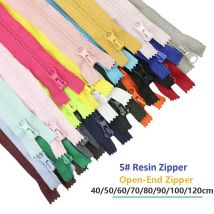 3 pezzi 5 #   Cerniere in plastica in resina 40-120 cm Cerniera separabile Open-End Chiusura automatica Zip per giacca Abbigliamento fai da te Cucito Chiusura Zampe Riparazione